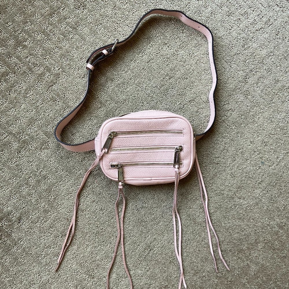 Rebecca Minkoff waist belt bag leather 3 zip